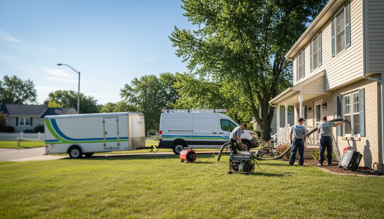 Flooded Basement Restoration And Cleanup With Repair in Ballwin, MO near me